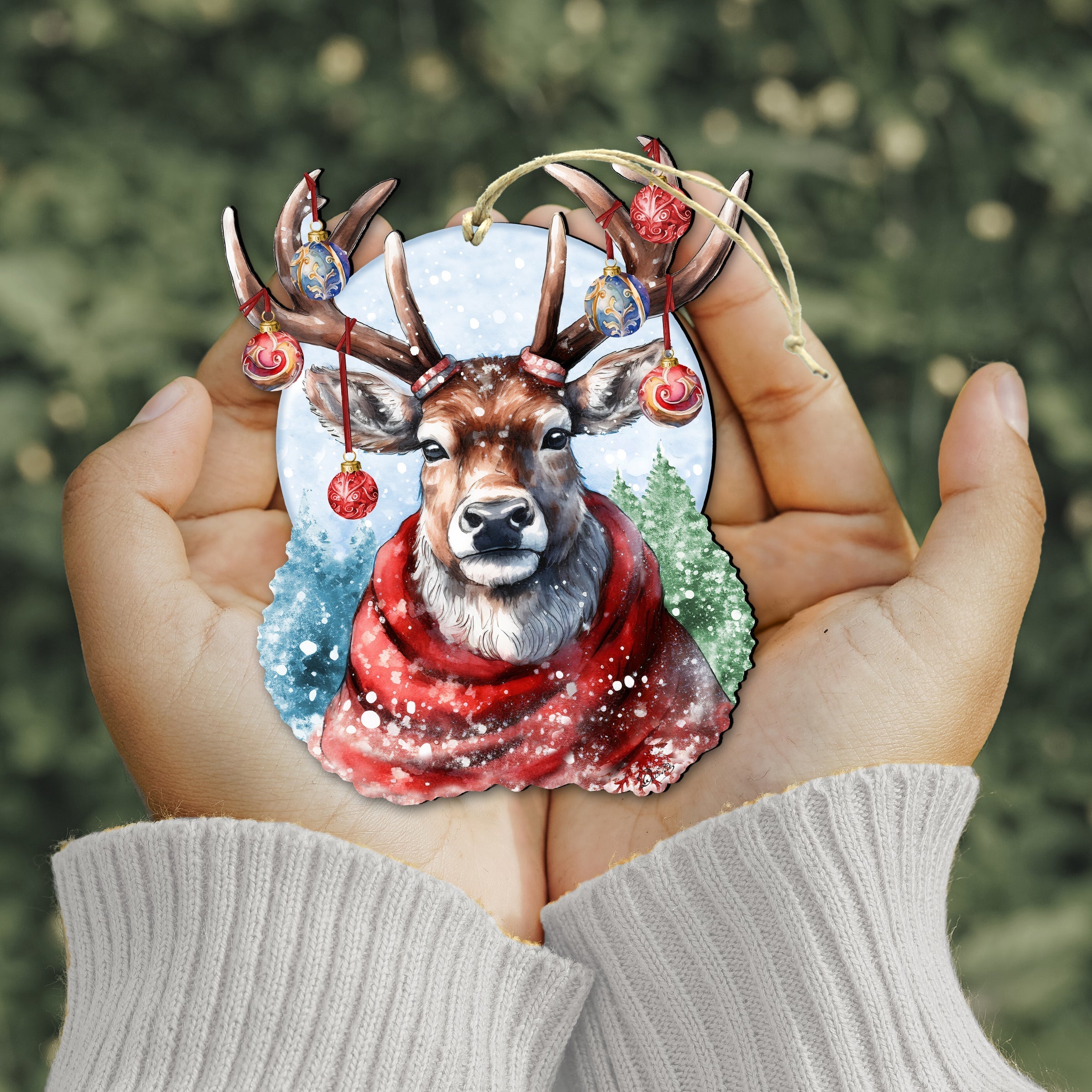 Christmas Mood Wooden Ornaments Christmas Decor-3