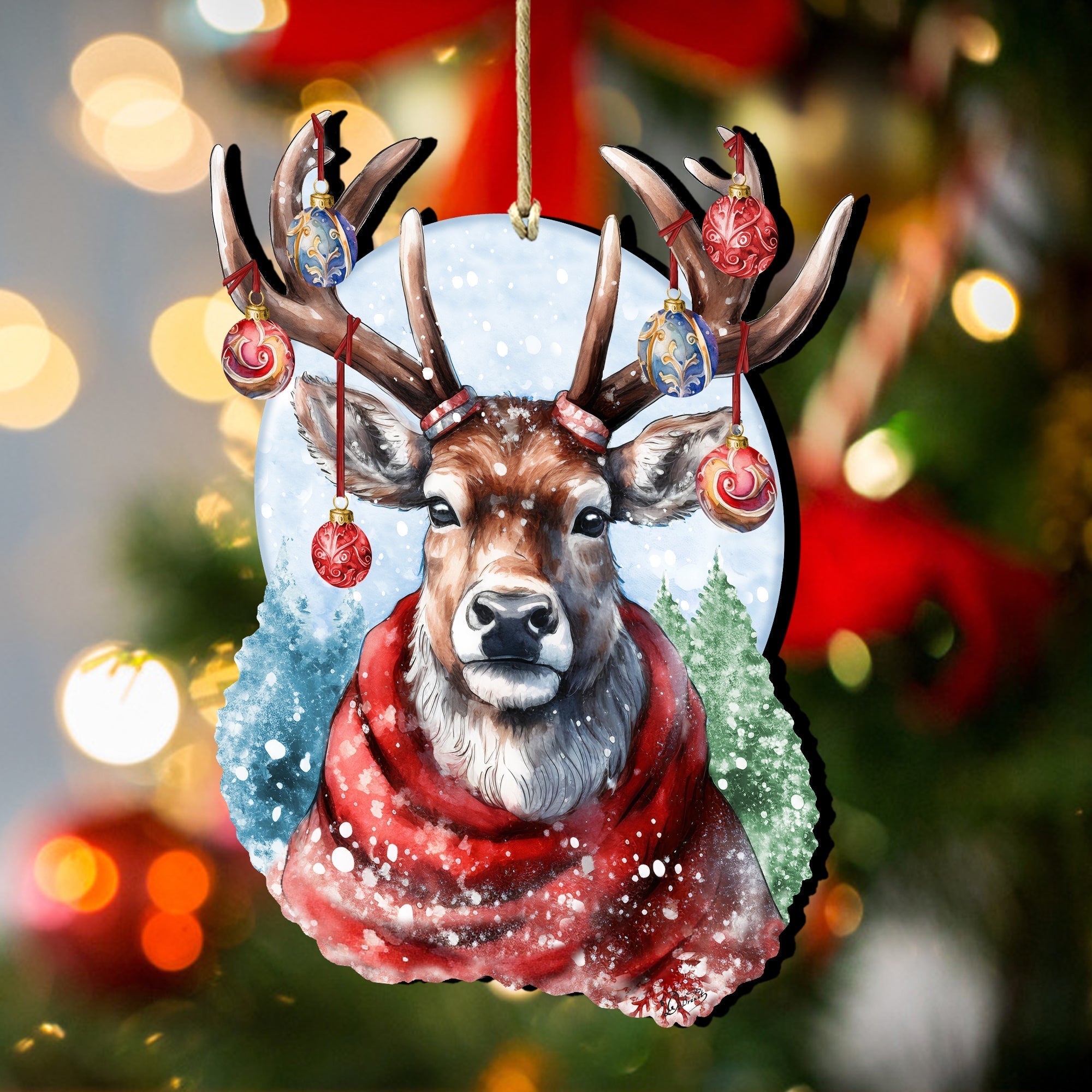 Christmas Mood Wooden Ornaments Christmas Decor-2