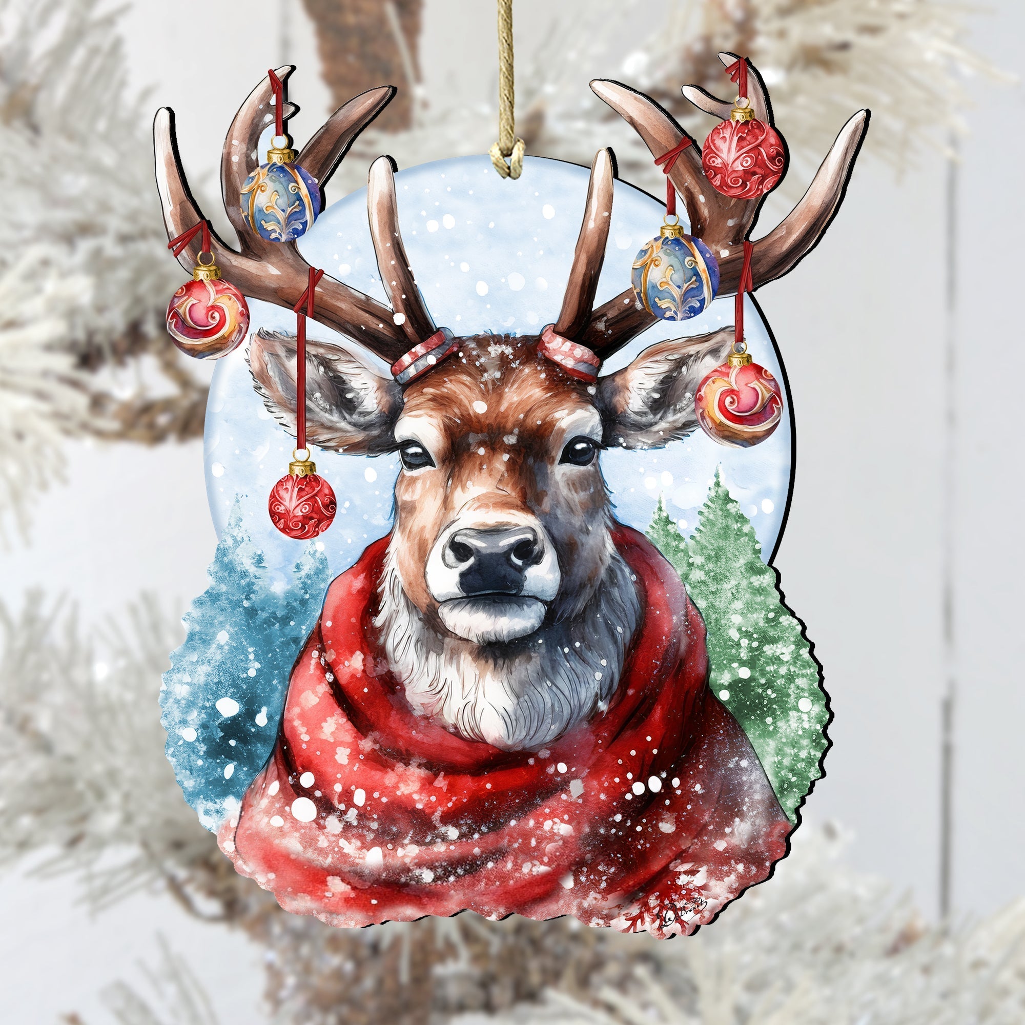 Christmas Mood Wooden Ornaments Christmas Decor-1