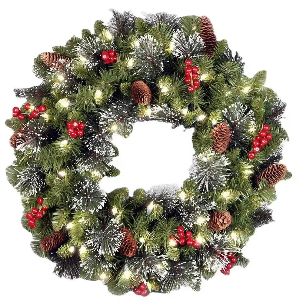 Christmas Wreath Xmas Tree Garland Decorations-0
