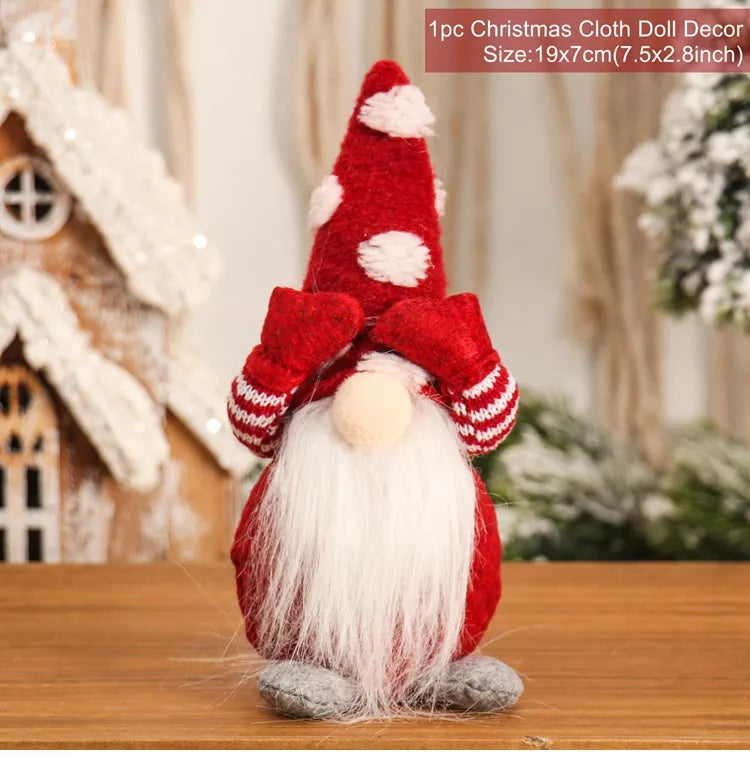 Gnome Christmas Faceless Doll - Festive Merry Christmas Decorations-1