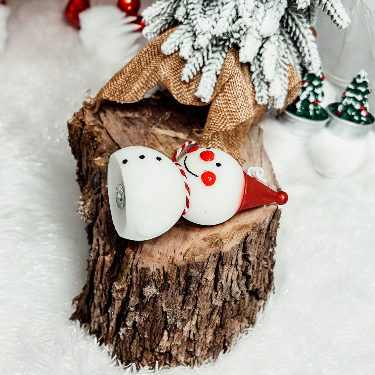Snowman Candle