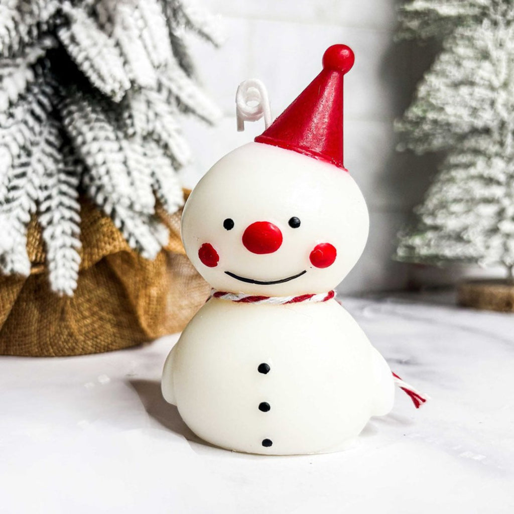 Snowman Candle