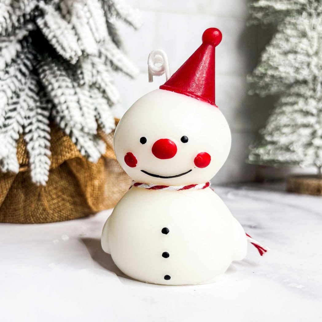 Snowman Candle