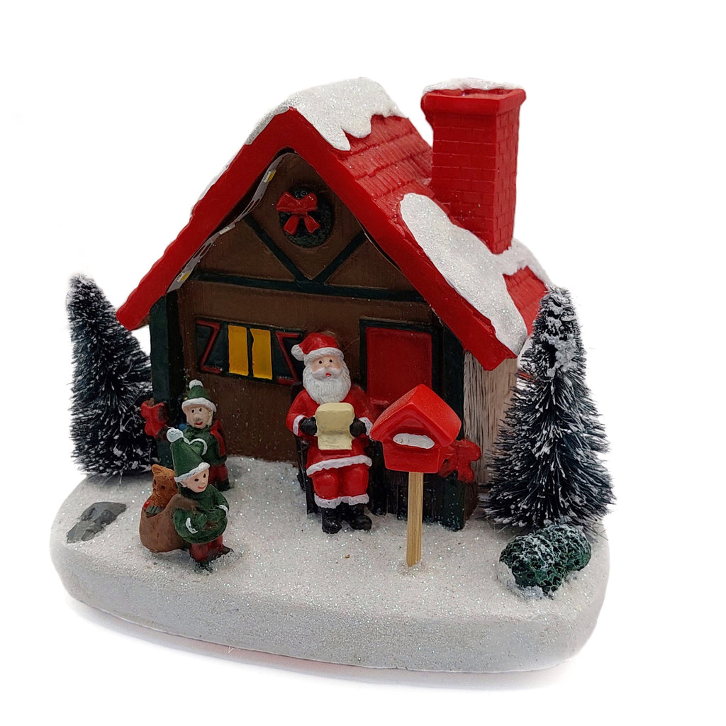 Christmas Cottage with Santa. -1