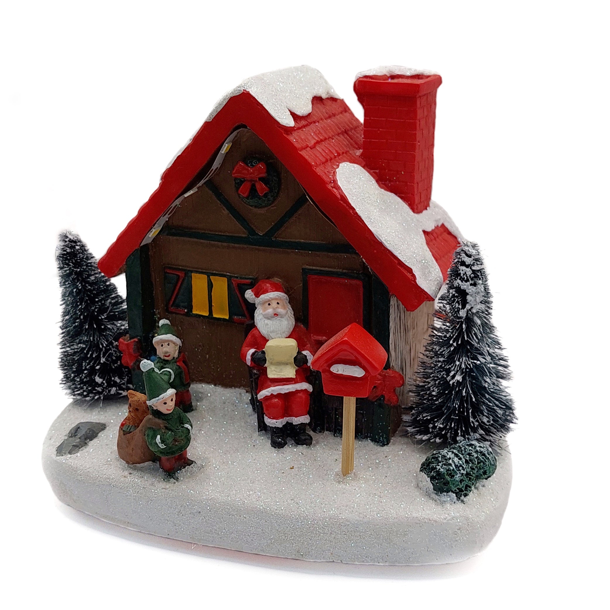 Christmas Cottage with Santa. -1