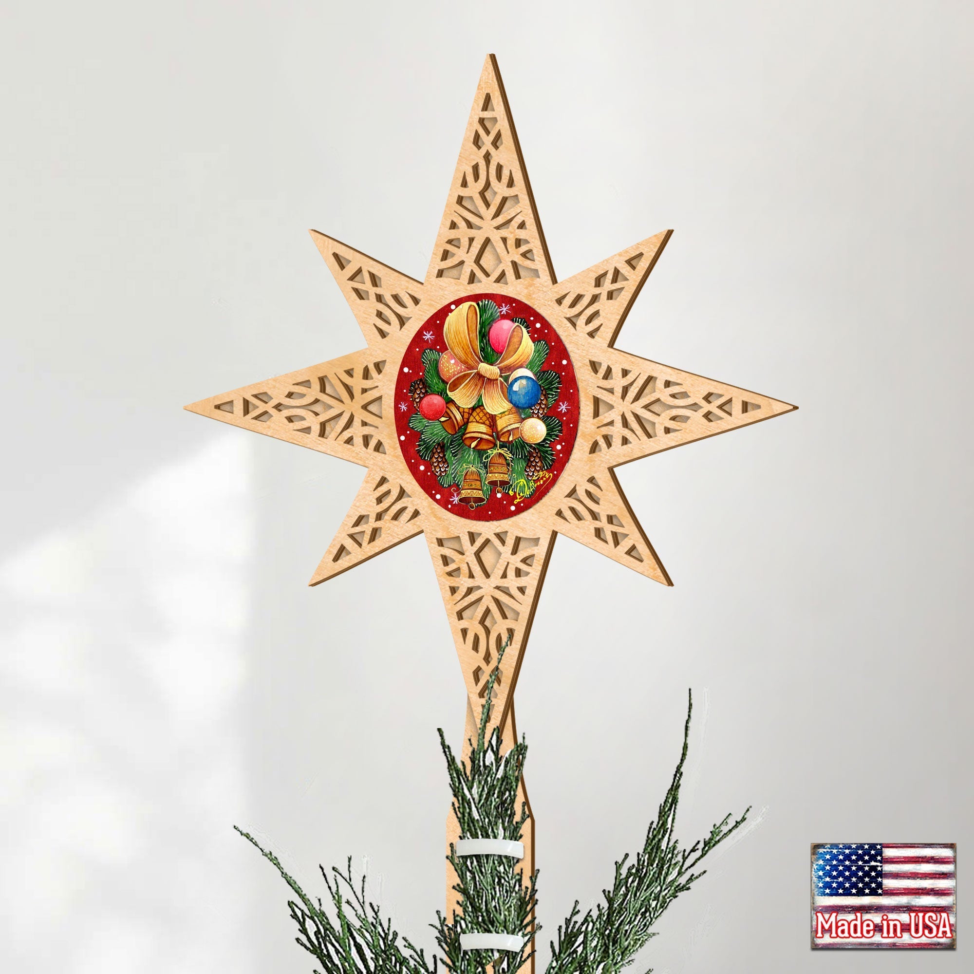 Classic Christmas Tree Topper - Christmas Decor -4