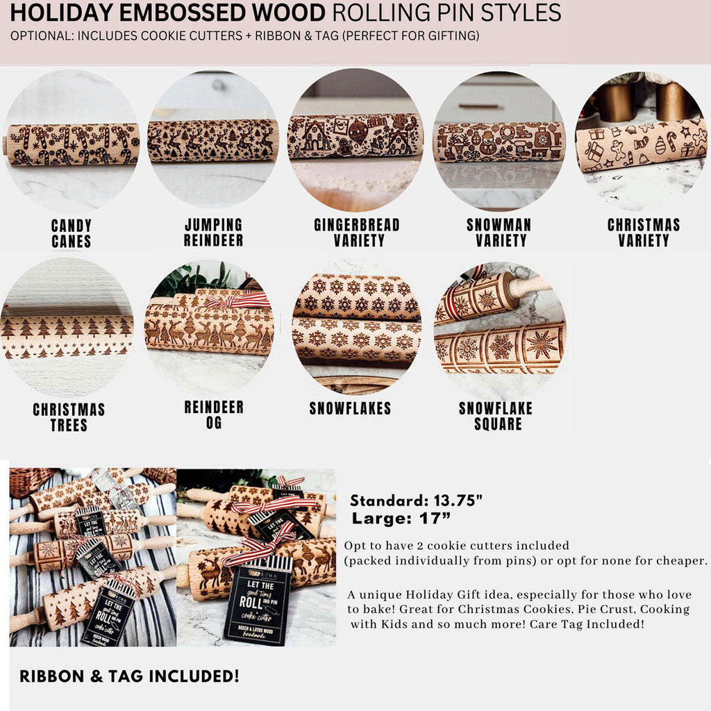 Christmas Rolling Pin Set | 10 Styles-2