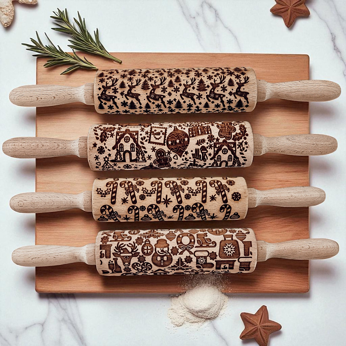 Christmas Rolling Pin Set | 10 Styles-1